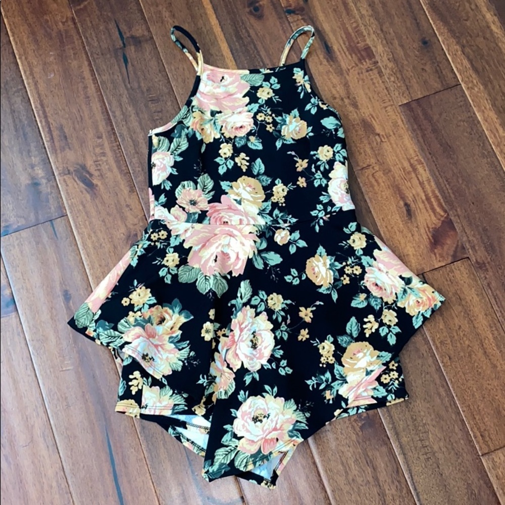 Asymmetrical Romper Dress